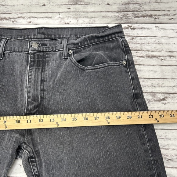 Levis 559 Jeans Mens 36x33 Gray Relaxed Straight Mid Rise Medium Wash Denim READ - Picture 5 of 10